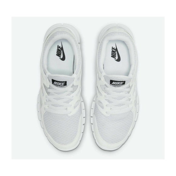 Nike Free Run 2 Low Top Mens Running Shoes White Black DH8853-100 NEW Multi Sz - Picture 3 of 7